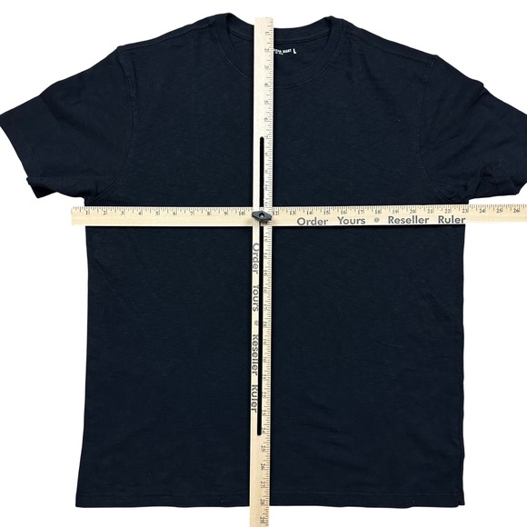 NWOT American Giant Men's Premium Slub Crew Tee Black Size L Short Sleeve - Picture 4 of 7